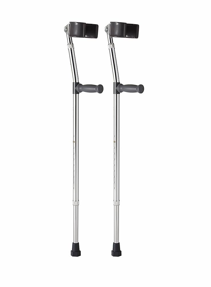 FLECHA 約80cm Amazon.com: Medline Aluminum Forearm Crutches, Adult, Cuff
